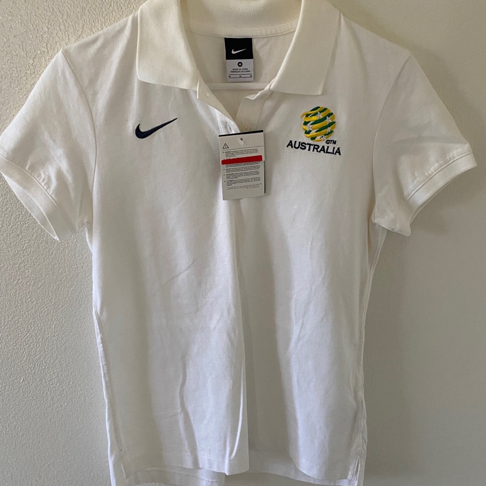 Nike Australia White Polo